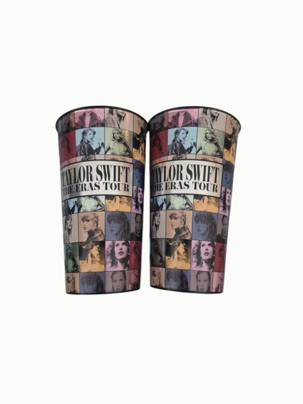 Taylor Swift The Eras Tour Movie 32 Oz Souvenir Cups Set of 2 Photo Collage
